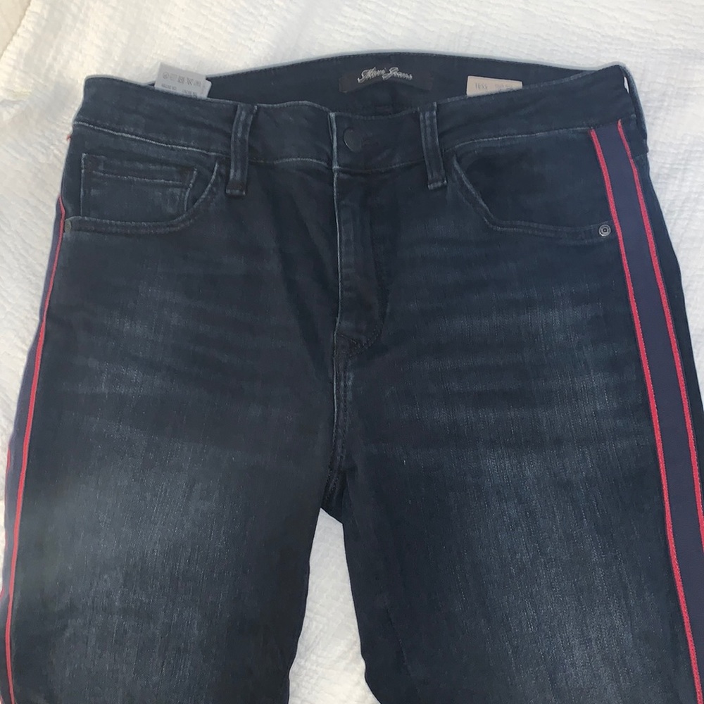 MAVI jeans - with red side stripe